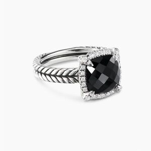 David Yurman Chatelaine® Pavé Bezel Ring
Sterling Silver Black Onyx and Diamonds